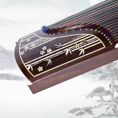 黑檀彩贝演奏筝竹之韵