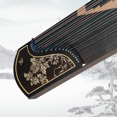 阴刻骨粉中级筝富贵花开