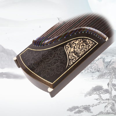 镂空银丝专业筝彩云追月