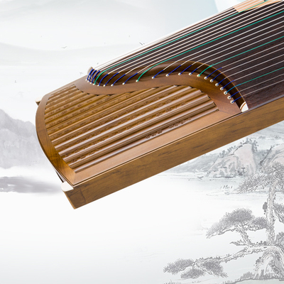 楠木竹简筝墨竹雨声