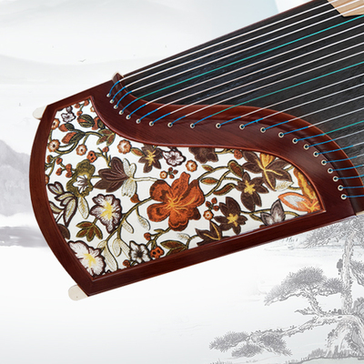 红木牛皮演奏筝玉兰花香