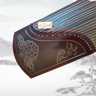 紫檀银丝演奏筝凤舞九天