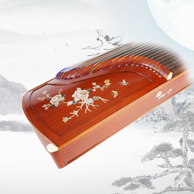 镶嵌彩贝专业筝牡丹魂韵