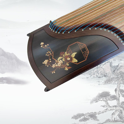 天然黑檀镶嵌演奏筝梅韵相思