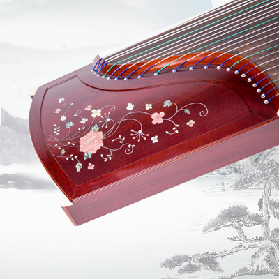 银丝贝雕演奏筝万紫千红