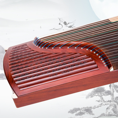 诗词竹简大师筝风影翠竹